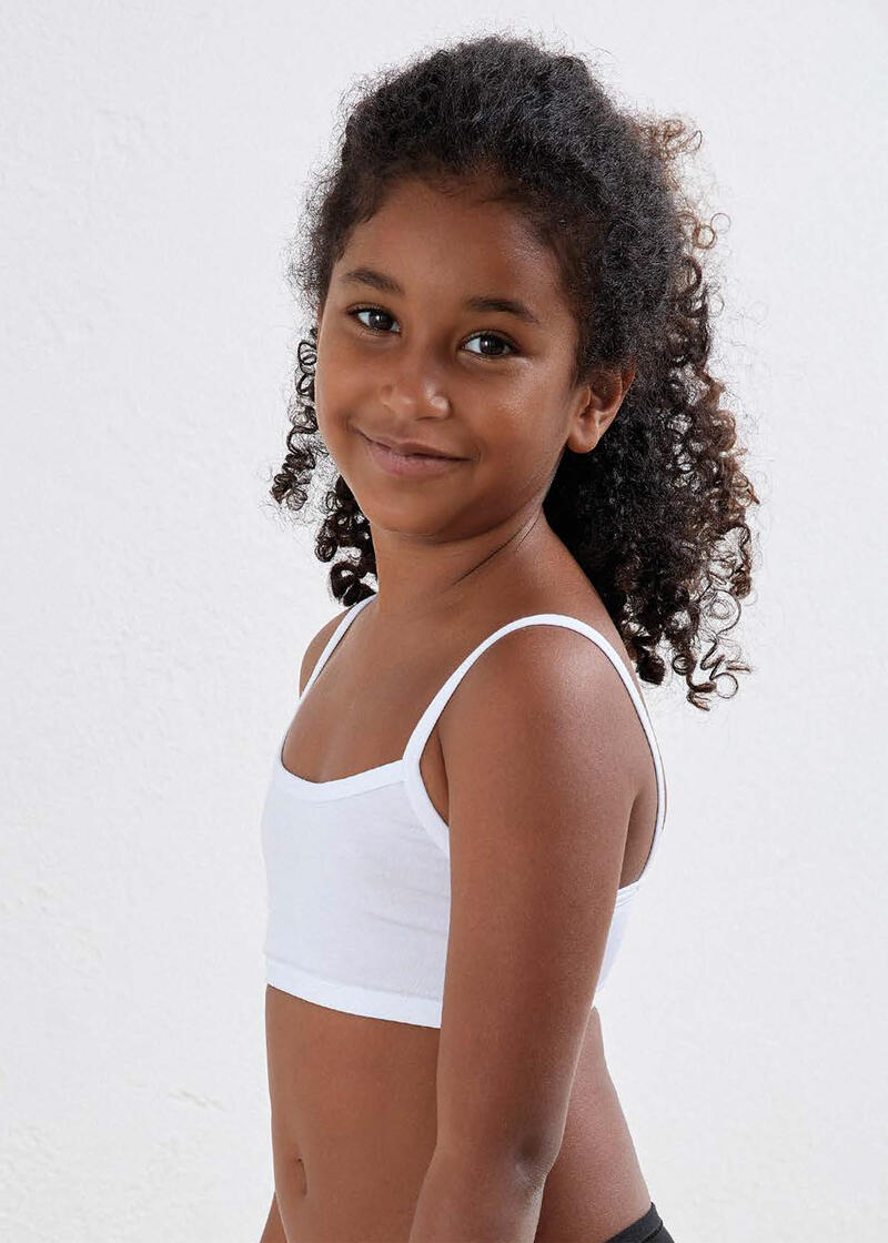 BRASSIERE BIMBA IN COTONE ELASTICIZZATO  Gruppo Maccarrone Ingrosso Abbilgiamento e Biancheria