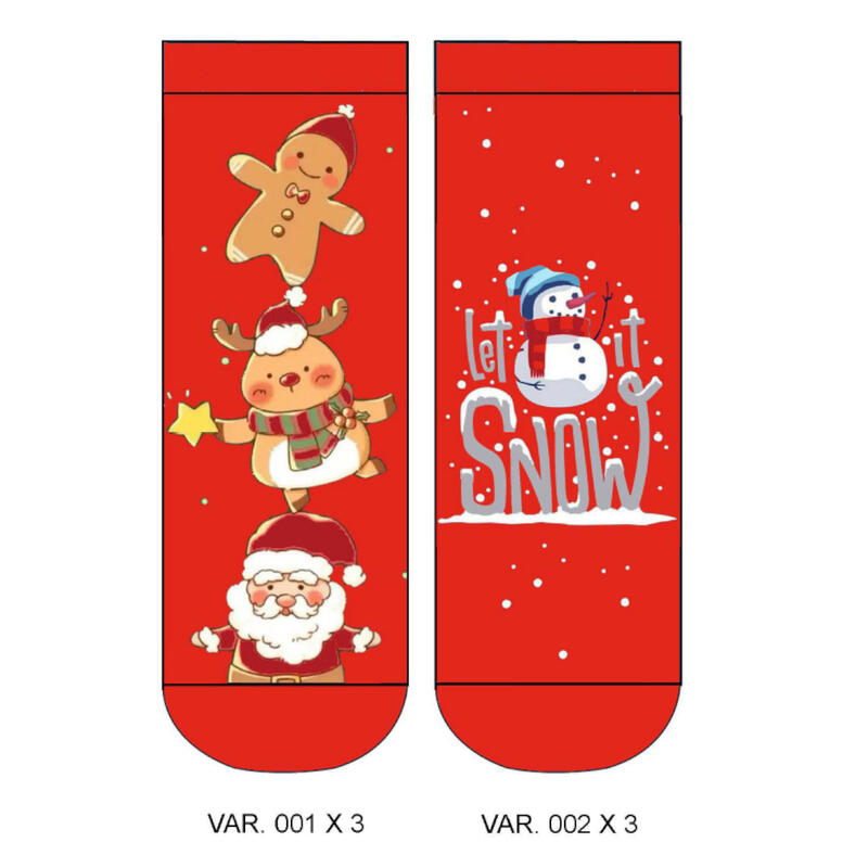 CALZINO BIMBO ANTISCIVOLO CON PUPAZETTO BABBO NATALE  Gruppo Maccarrone Ingrosso Abbilgiamento e Biancheria