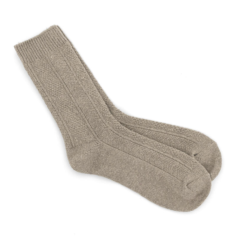 CALZINO CORTO COLORI NATURALI CASHMERE CON FANTASIA GRECA  Gruppo Maccarrone Ingrosso Abbilgiamento e Biancheria