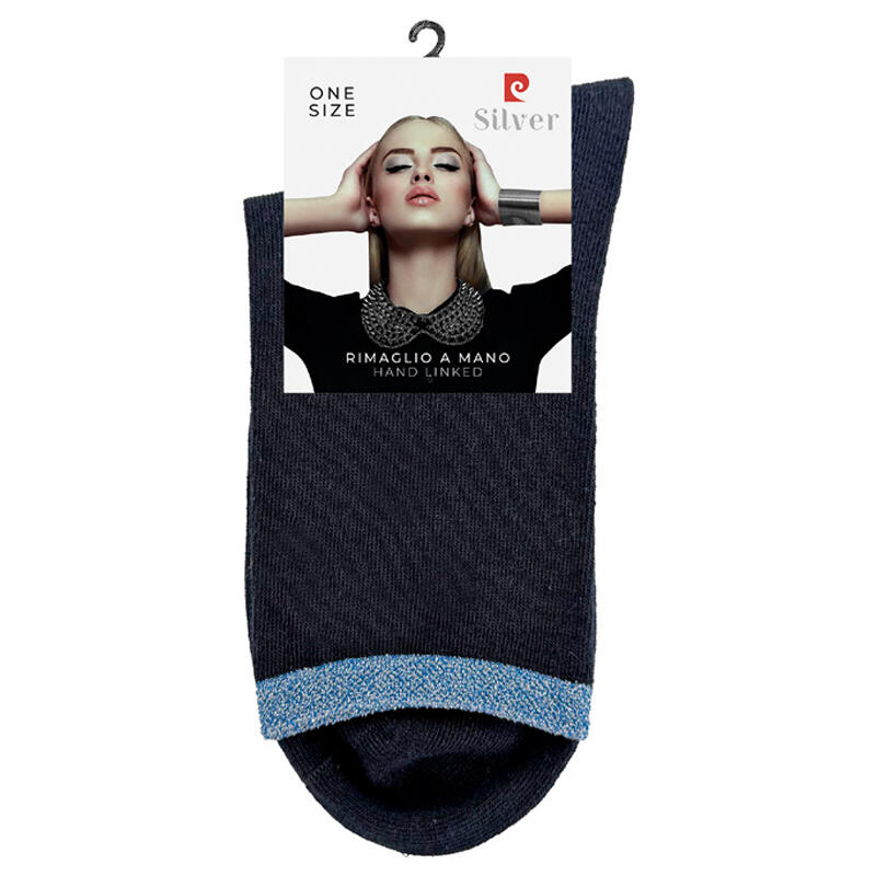 CALZINO DONNA MODA SMOLLATO TAGLIO VIVO Gruppo Maccarrone Ingrosso Abbilgiamento e Biancheria