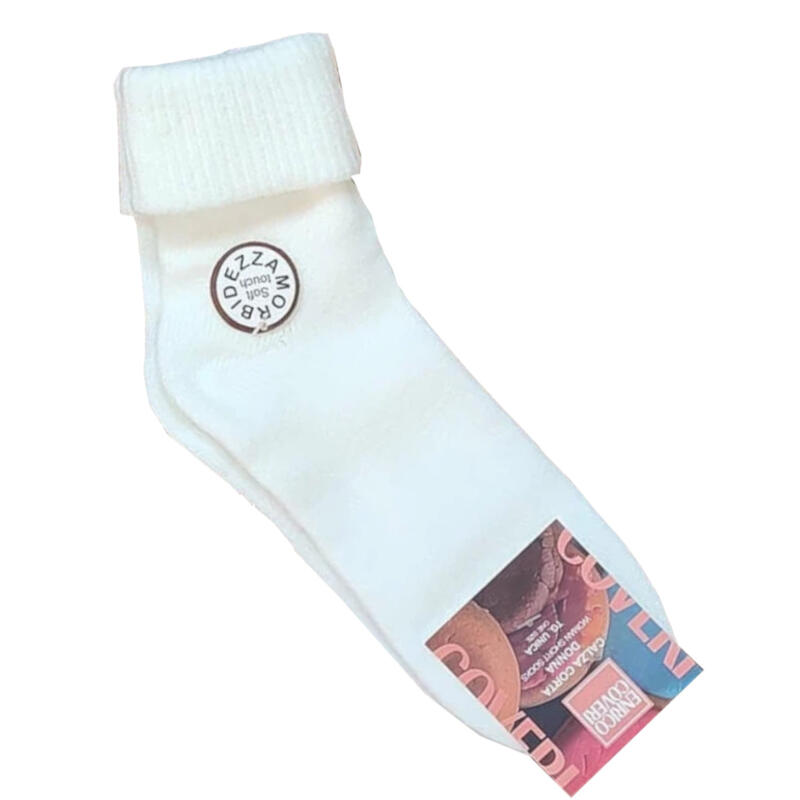 CALZINO DONNA SOFT SUPER CALDO CON RISVOLTINA Gruppo Maccarrone Ingrosso Abbilgiamento e Biancheria