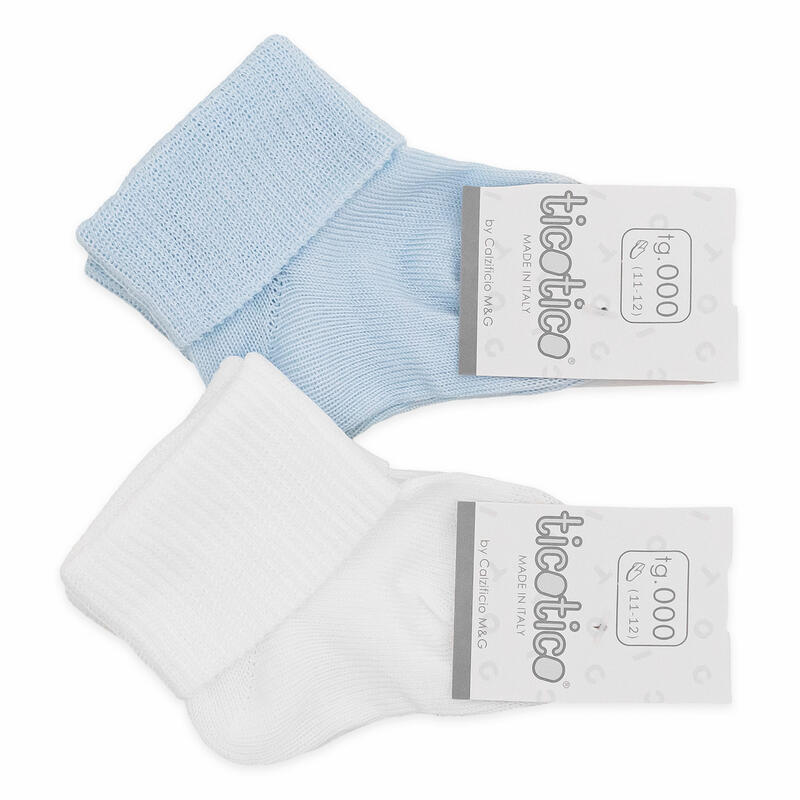 CALZINO NEONATO RISVOLTO 100% COTONE Gruppo Maccarrone Ingrosso Abbilgiamento e Biancheria