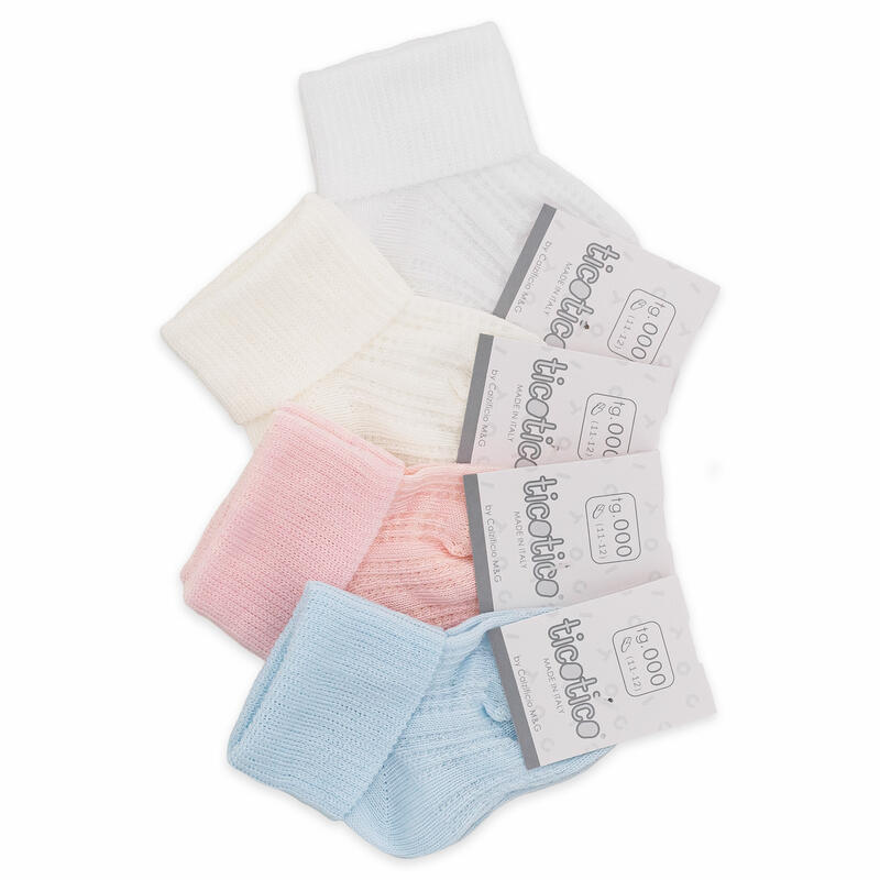 CALZINO NEONATO TRIPLO RISVOLTO 100% COTONE Gruppo Maccarrone Ingrosso Abbilgiamento e Biancheria