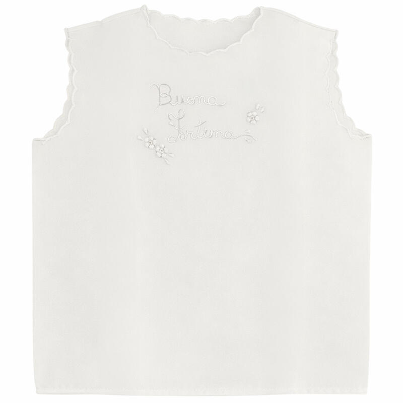 CAMICINA DELLA FORTUNA IN PURO COTONE CON RICAMO A MANO Gruppo Maccarrone Ingrosso Abbilgiamento e Biancheria