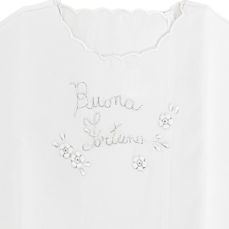 CAMICINA DELLA FORTUNA IN PURO COTONE CON RICAMO A MANO Gruppo Maccarrone Ingrosso Abbilgiamento e Biancheria