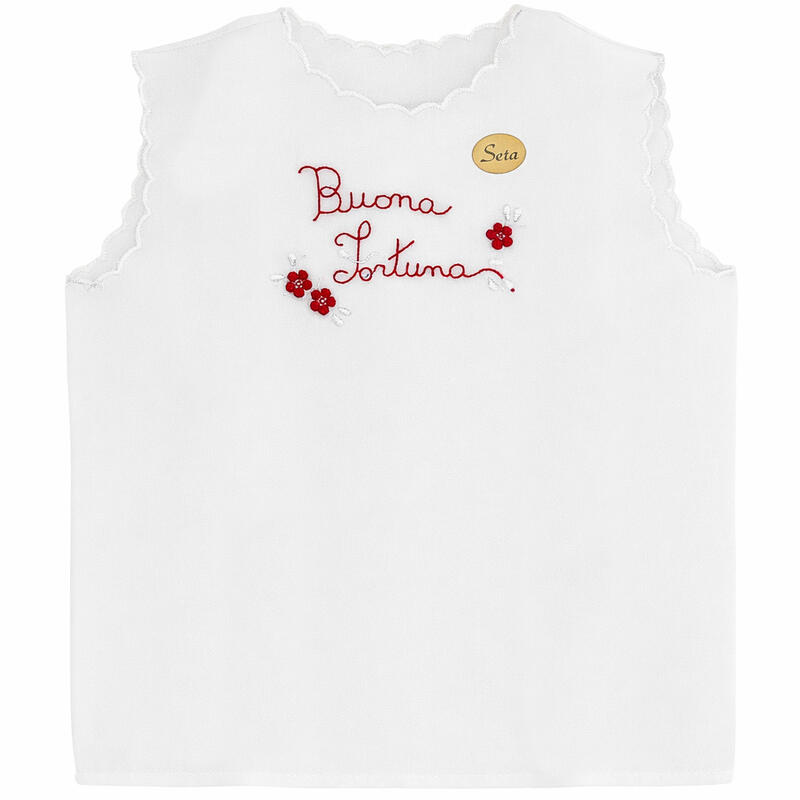 CAMICINA DELLA FORTUNA IN SETA CON RICAMO A MANO ASSORTITO Gruppo Maccarrone Ingrosso Abbilgiamento e Biancheria