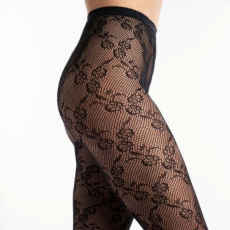 COLLANT DONNA MODA PIZZO FLOREALE RETE CHIUSA Gruppo Maccarrone Ingrosso Abbilgiamento e Biancheria