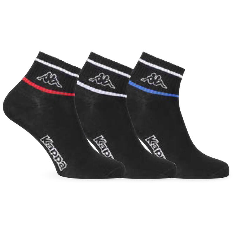 CONFEZIONE 3 PZ CALZINO UOMO CORTISSIMO CON LOGO KAPPA Gruppo Maccarrone Ingrosso Abbilgiamento e Biancheria