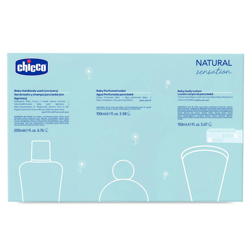 CONFEZIONE REGALO NATURAL SENSATION 3 PEZZI  Gruppo Maccarrone Ingrosso Abbilgiamento e Biancheria