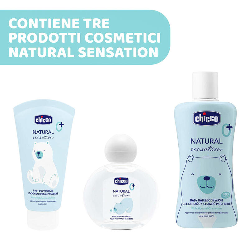CONFEZIONE REGALO NATURAL SENSATION 3 PEZZI  Gruppo Maccarrone Ingrosso Abbilgiamento e Biancheria