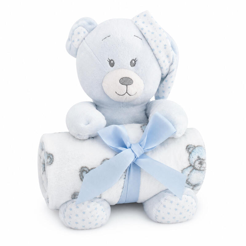 CONFEZIONE REGALO NEONATO COPERTA + PELUCHE Gruppo Maccarrone Ingrosso Abbilgiamento e Biancheria