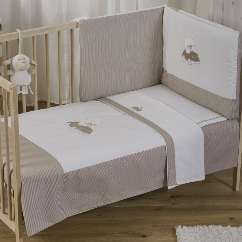 COORDINATO LETTINO 6 PEZZI RICAMATO PIUMONE CM 60X120 Gruppo Maccarrone Ingrosso Abbilgiamento e Biancheria