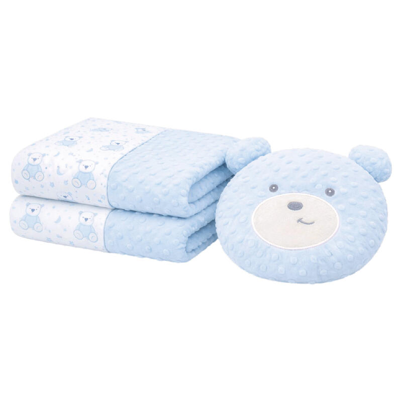 COPERTA CULLA PILE CON CUSCINO ORSETTO Gruppo Maccarrone Ingrosso Abbilgiamento e Biancheria