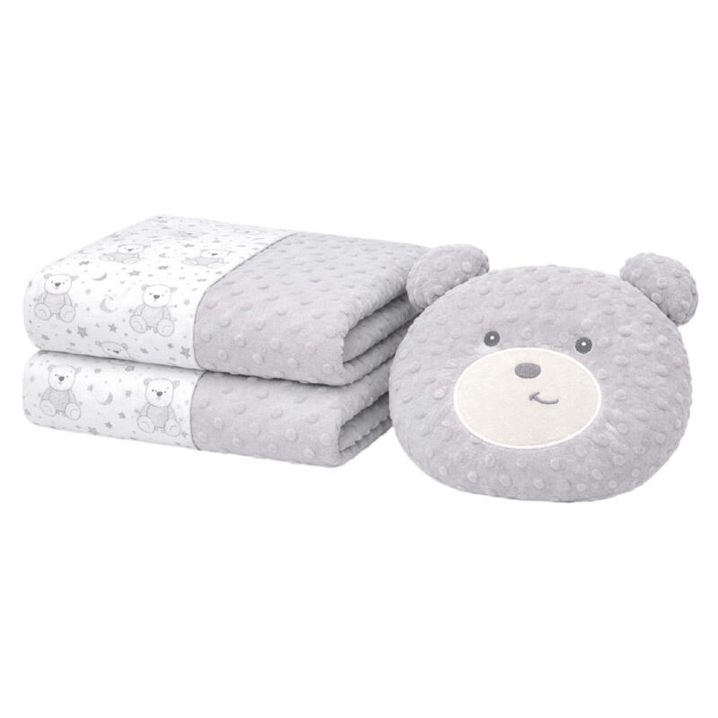 COPERTA CULLA PILE CON CUSCINO ORSETTO Gruppo Maccarrone Ingrosso Abbilgiamento e Biancheria