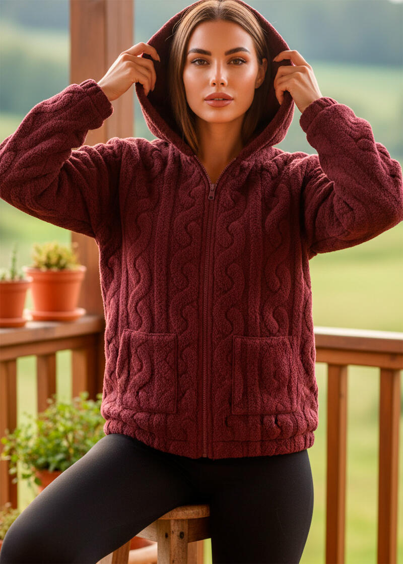GIACCA DA CAMERA DONNA CORAL CAPPUCCIO FULL ZIP Gruppo Maccarrone Ingrosso Abbilgiamento e Biancheria