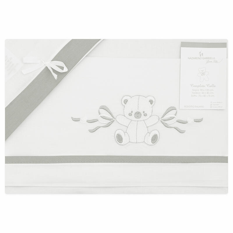 LENZUOLO 3 PZ CULLA RICAMATO Gruppo Maccarrone Ingrosso Abbilgiamento e Biancheria