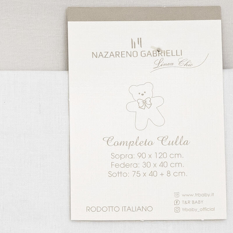 LENZUOLO 3 PZ CULLA RICAMATO Gruppo Maccarrone Ingrosso Abbilgiamento e Biancheria