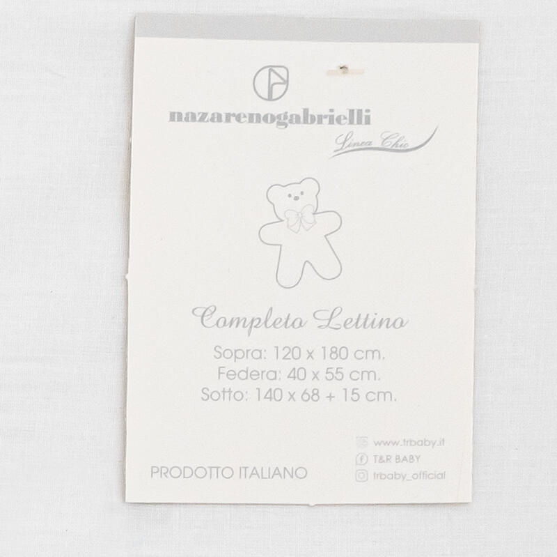 LENZUOLO 3 PZ LETTINO RICAMATO Gruppo Maccarrone Ingrosso Abbilgiamento e Biancheria