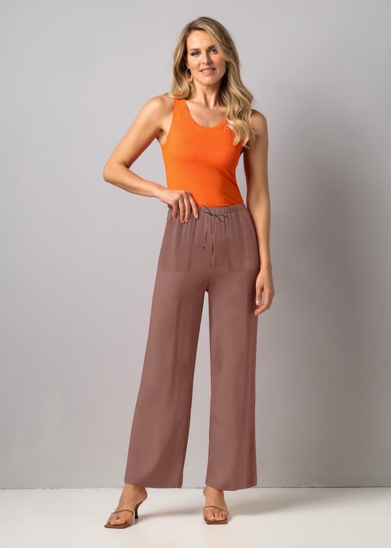 PANTALONE LARGO VISCOSA ELASTICIZZATA Gruppo Maccarrone Ingrosso Abbilgiamento e Biancheria