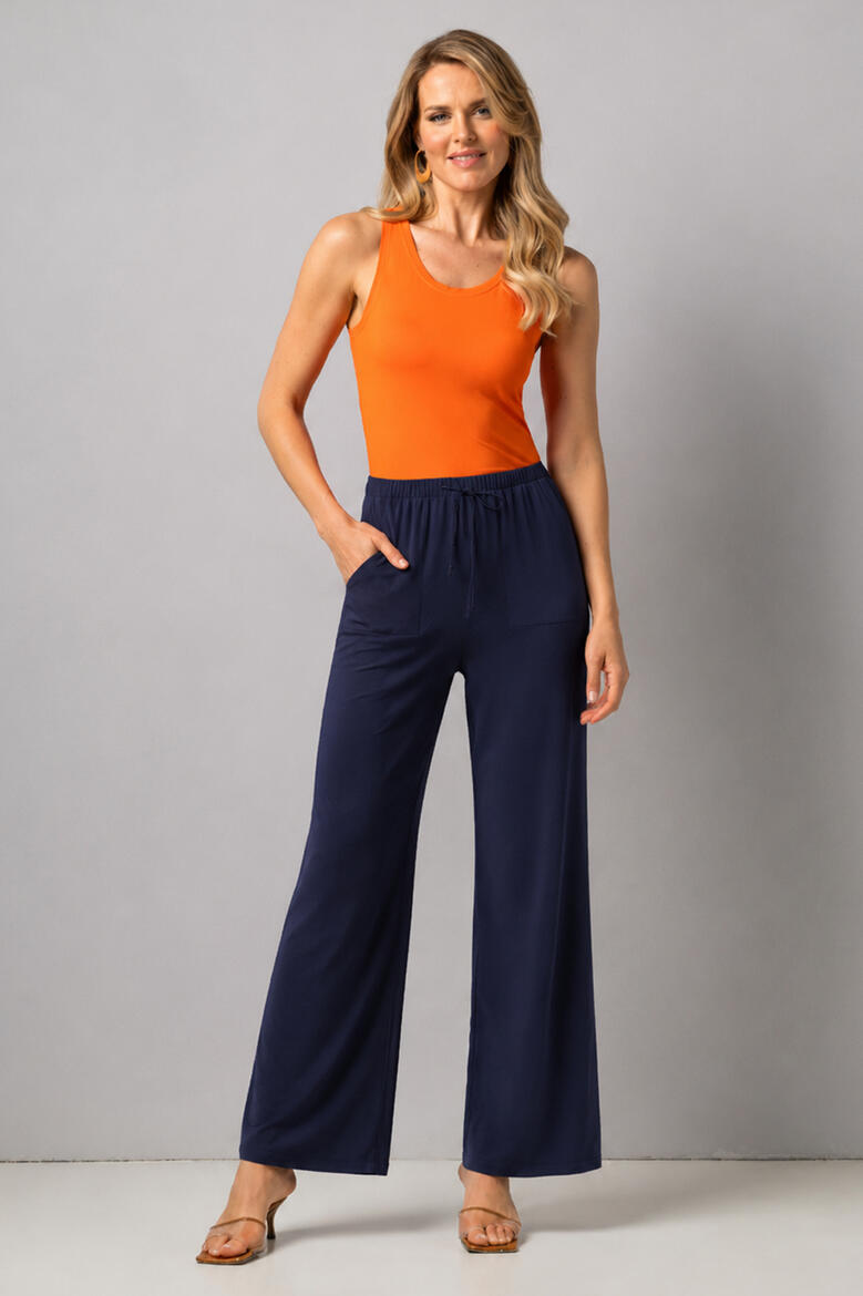 PANTALONE LARGO VISCOSA ELASTICIZZATA Gruppo Maccarrone Ingrosso Abbilgiamento e Biancheria