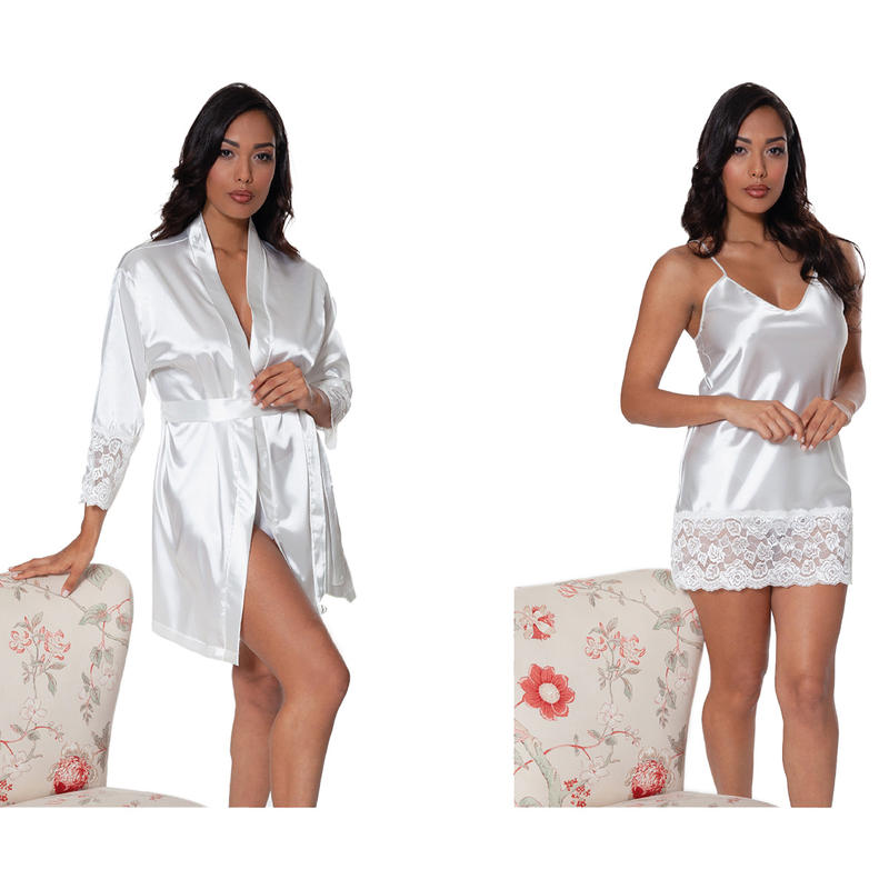 PARURE KIMONO IN PIZZO+ SOTTOVESTE RASO - Catalogo Ingrosso Abbigliamento e  Biancheria | Gruppo Maccarrone