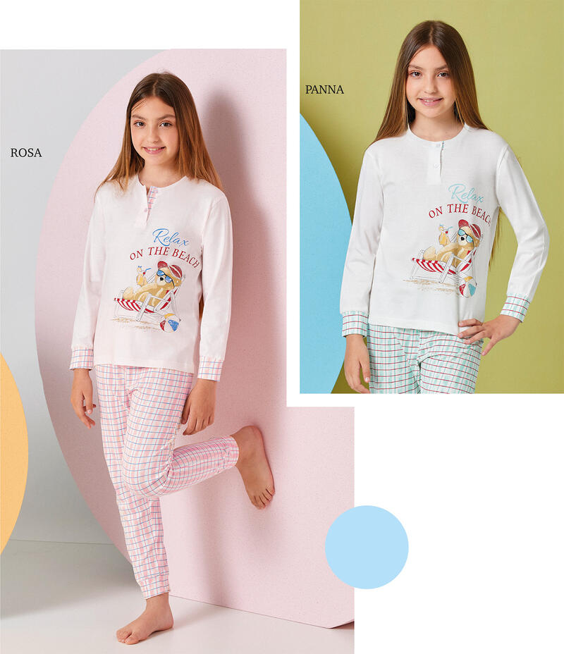 PIGIAMA BIMBA LUNGO JERSEY Gruppo Maccarrone Ingrosso Abbilgiamento e Biancheria