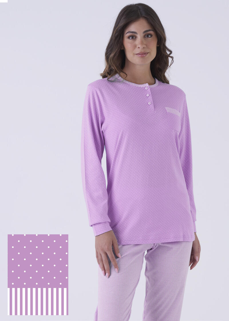 PIGIAMA DONNA LUNGO JERSEY IN SCATOLA Gruppo Maccarrone Ingrosso Abbilgiamento e Biancheria