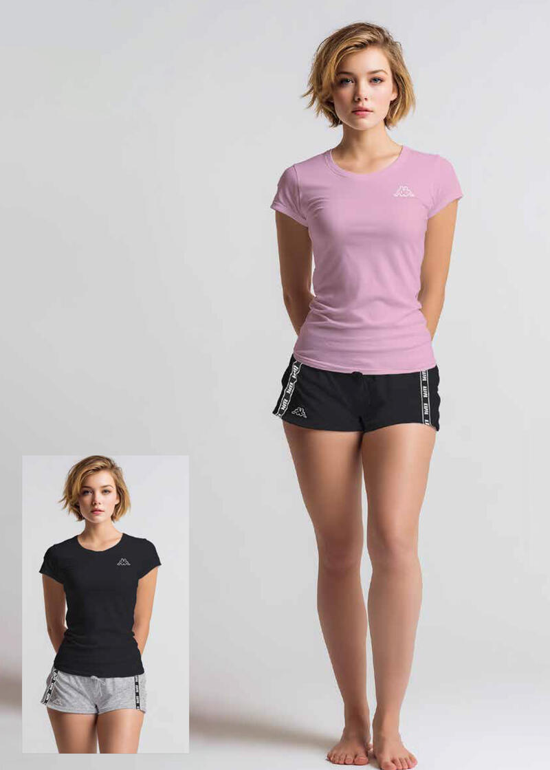 PIGIAMA DONNA MEZZA MANICA PANTALONCINO Gruppo Maccarrone Ingrosso Abbilgiamento e Biancheria