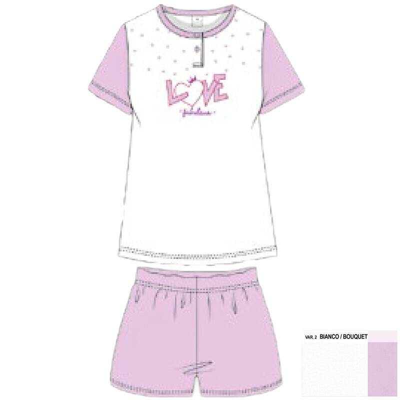 PIGIAMA RAGAZZA 12-16 ANNI CORTO Gruppo Maccarrone Ingrosso Abbilgiamento e Biancheria