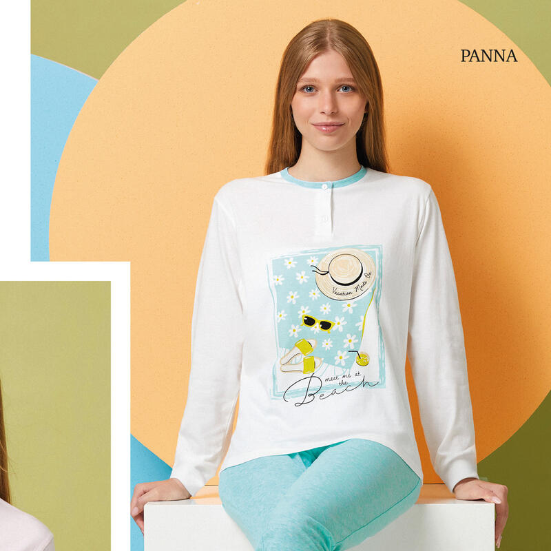 PIGIAMA RAGAZZA LUNGO JERSEY Gruppo Maccarrone Ingrosso Abbilgiamento e Biancheria