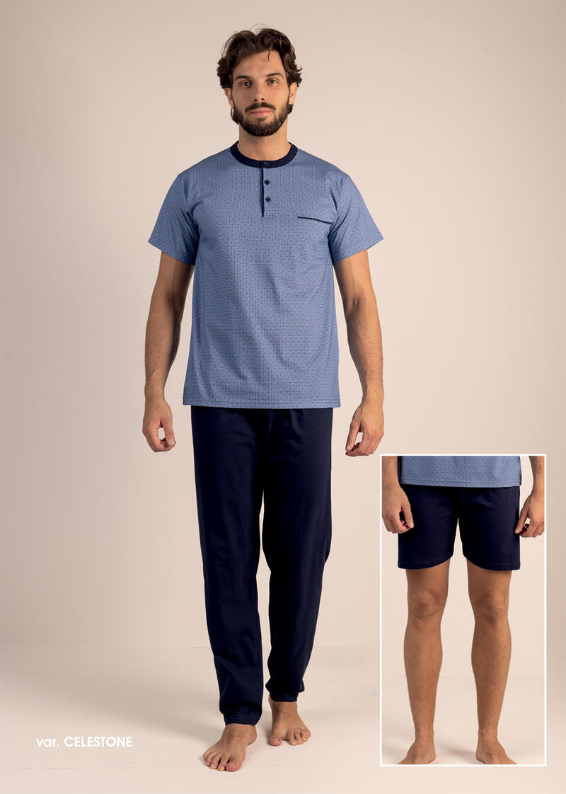 PIGIAMA UOMO 3 PEZZI Gruppo Maccarrone Ingrosso Abbilgiamento e Biancheria