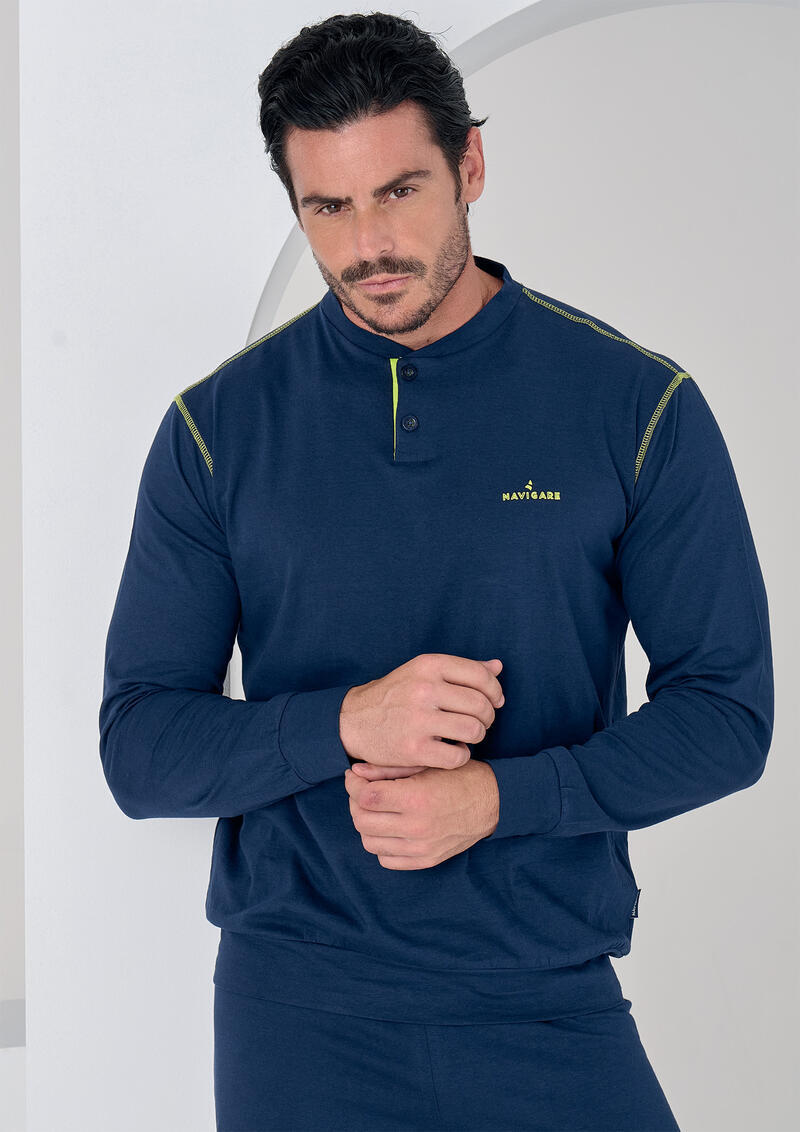 PIGIAMA UOMO LUNGO JERSEY Gruppo Maccarrone Ingrosso Abbilgiamento e Biancheria