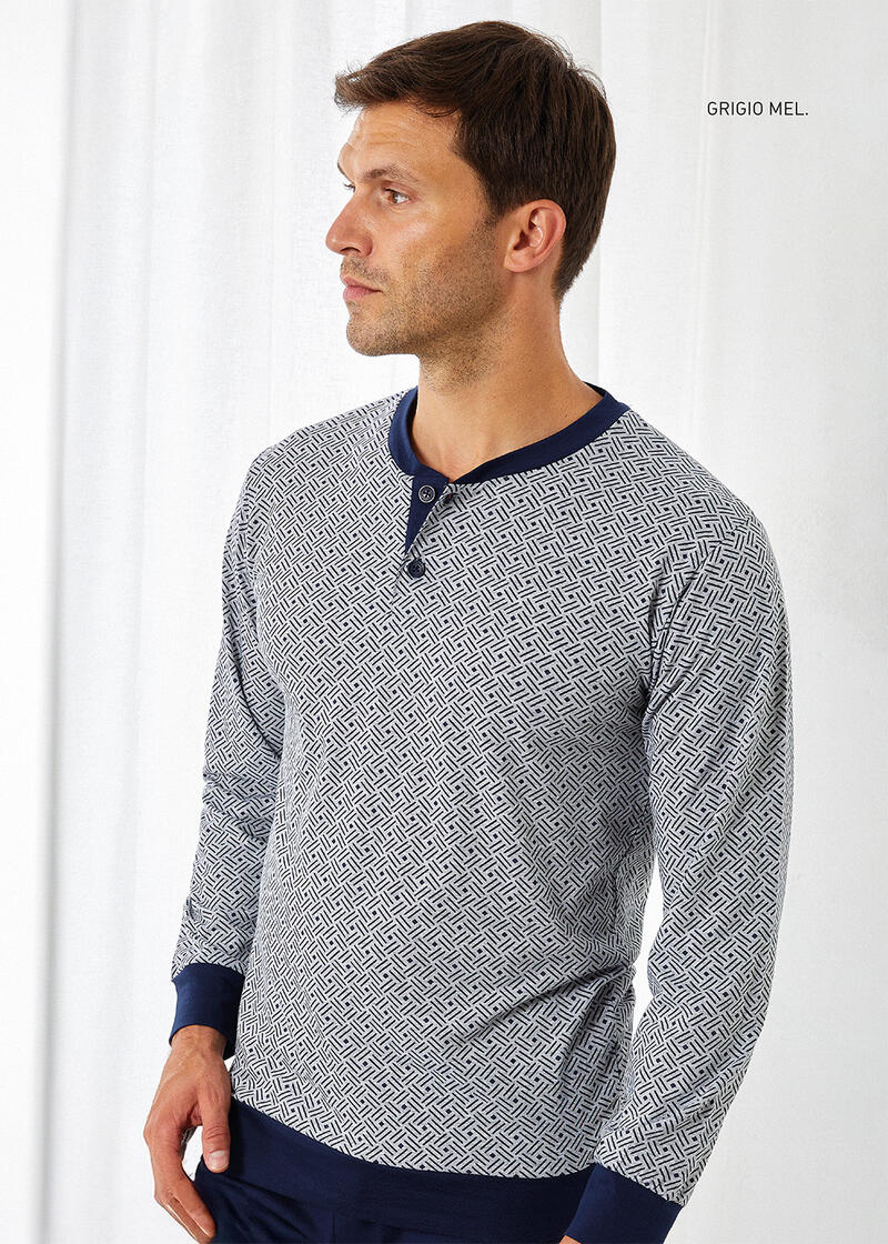 PIGIAMA UOMO LUNGO JERSEY Gruppo Maccarrone Ingrosso Abbilgiamento e Biancheria