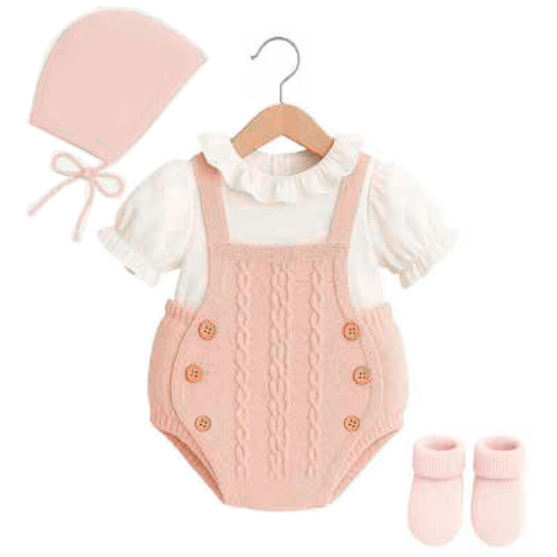 SALOPETTE SMACCHINATA IN FILO NEONATA Gruppo Maccarrone Ingrosso Abbilgiamento e Biancheria