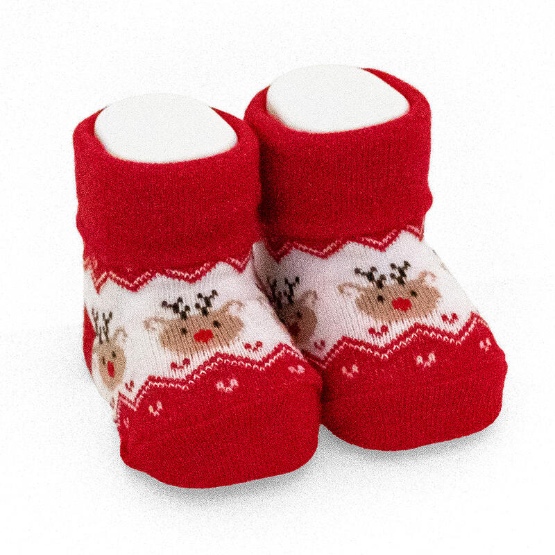 SCARPETTA NATALIZIA IN CALDO COTONE IN DISPLAY DA 3PZ  Gruppo Maccarrone Ingrosso Abbilgiamento e Biancheria