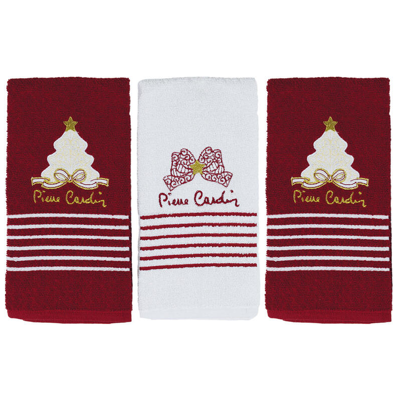SET 3 STROFINACCI NATALIZI SPUGNA RICAMATI CM 50X70 Gruppo Maccarrone Ingrosso Abbilgiamento e Biancheria