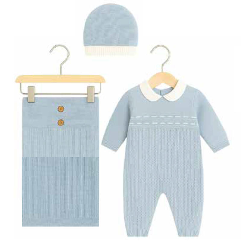 SET CORREDINO PRIMA NASCITA 3 PEZZI Gruppo Maccarrone Ingrosso Abbilgiamento e Biancheria