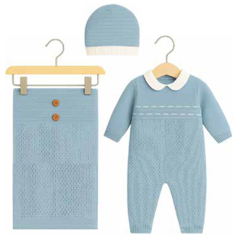 SET CORREDINO PRIMA NASCITA 3 PEZZI Gruppo Maccarrone Ingrosso Abbilgiamento e Biancheria