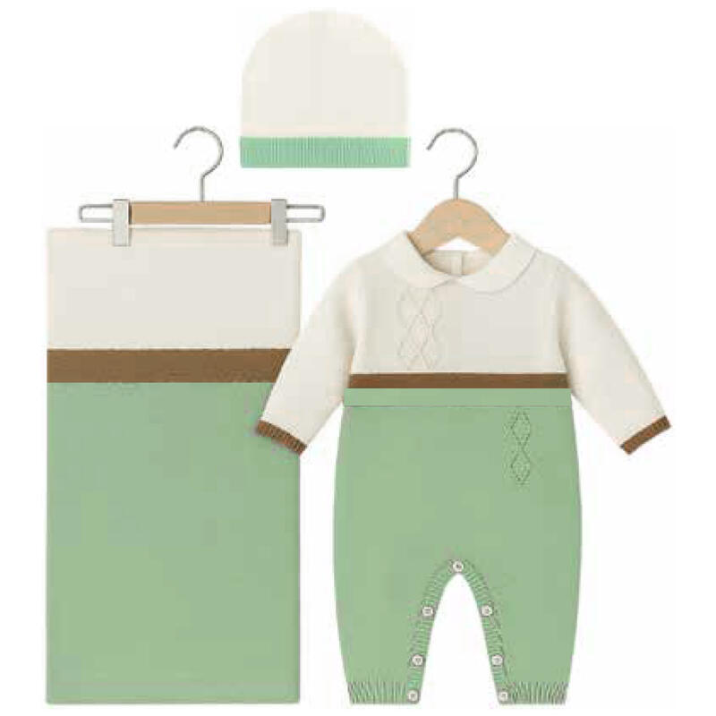 SET CORREDINO PRIMA NASCITA 3 PEZZI Gruppo Maccarrone Ingrosso Abbilgiamento e Biancheria