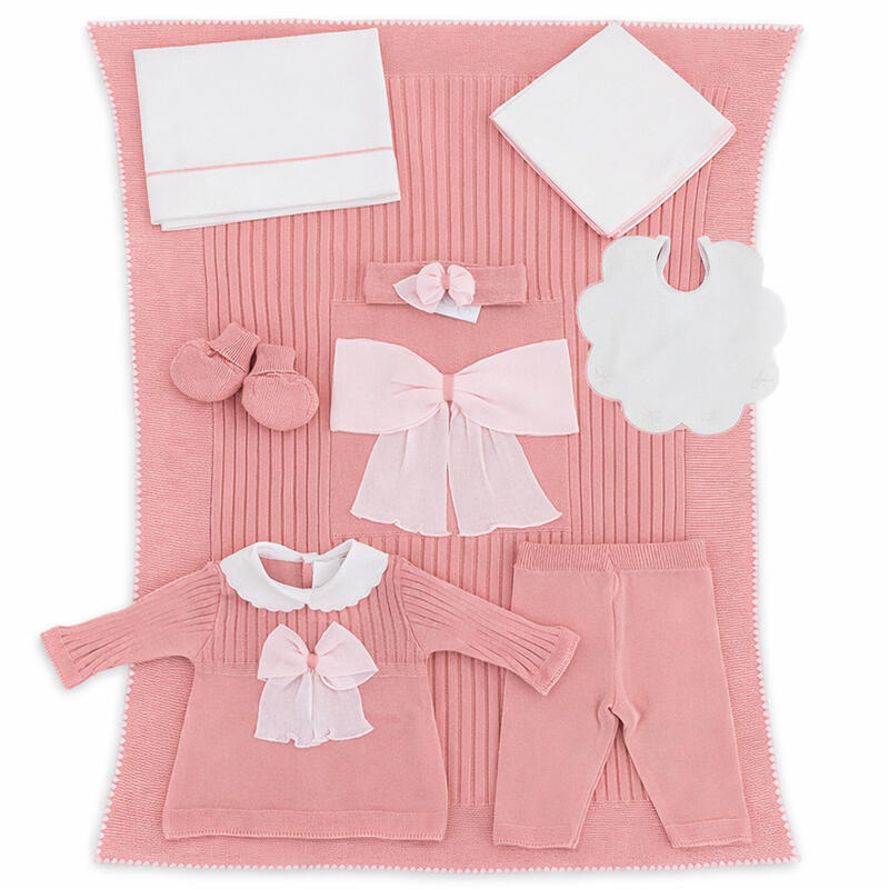 SET CORREDINO PRIMA NASCITA 6 PEZZI ESTIVO Gruppo Maccarrone Ingrosso Abbilgiamento e Biancheria