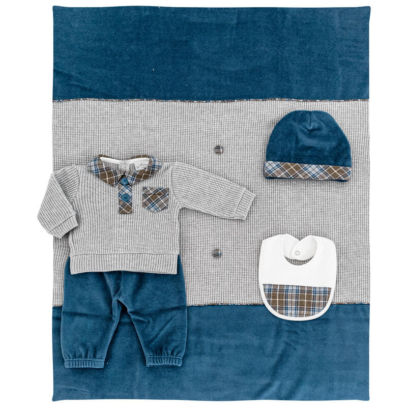 SET PRIMA NASCITA INVERNALE ART SET GALLES JEANS SET CORREDINO PRIMA NASCITA Ingrosso Abbigliamento Biancheria ABBIGLIAMENTO NEONATO NEONATO Gruppo Maccarrone
