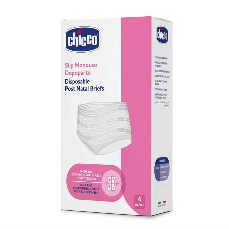 SLIP MONOUSO DOPOPARTO CHICCO 4 PEZZI Gruppo Maccarrone Ingrosso Abbilgiamento e Biancheria
