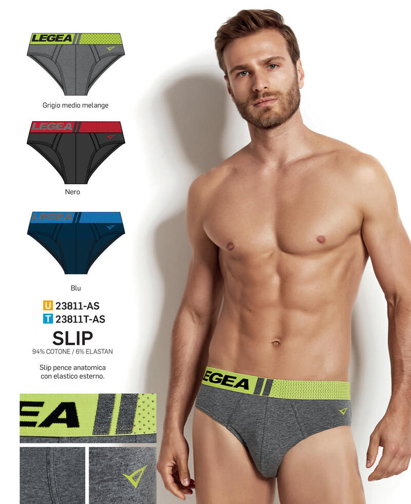 SLIP UOMO LEGEA COTONE ELASTICIZZATO ART 23811 AS Catalogo Ingrosso Abbigliamento e Biancheria Gruppo Maccarrone