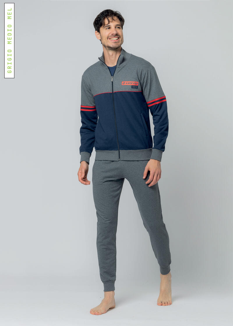 TUTA UOMO FELPA NON GARZATA LOTTO Gruppo Maccarrone Ingrosso Abbilgiamento e Biancheria