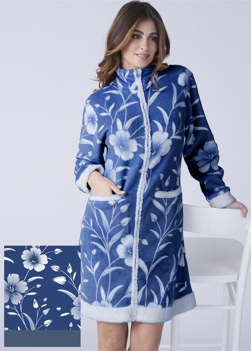 VESTAGLIA DONNA CORAL FULL ZIP Gruppo Maccarrone Ingrosso Abbilgiamento e Biancheria